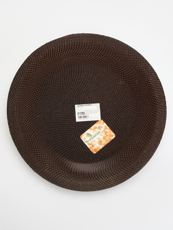 Когтеточка-лежанка "Пижон" из гофрокартона с кошачьей мятой "НЛО", 40 х 8 см