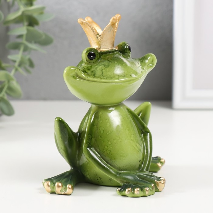 Сувенир полистоун лак Сувенир полистоун лак "Лягушка-царевна" 11,5х10,5х7 см