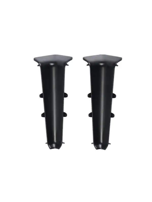 Угол внутренний для плинтуса &laquo;Деконика&raquo;, 85 мм, 2 штуки, цвет 007 чёрный