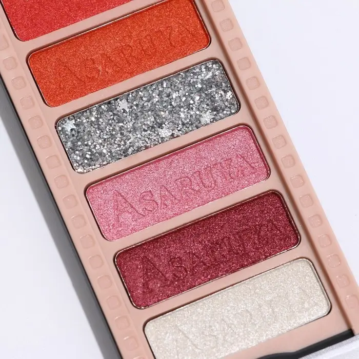 Палетка теней для век с шиммером 10 цветов Палетка теней для век с шиммером 10 цветов