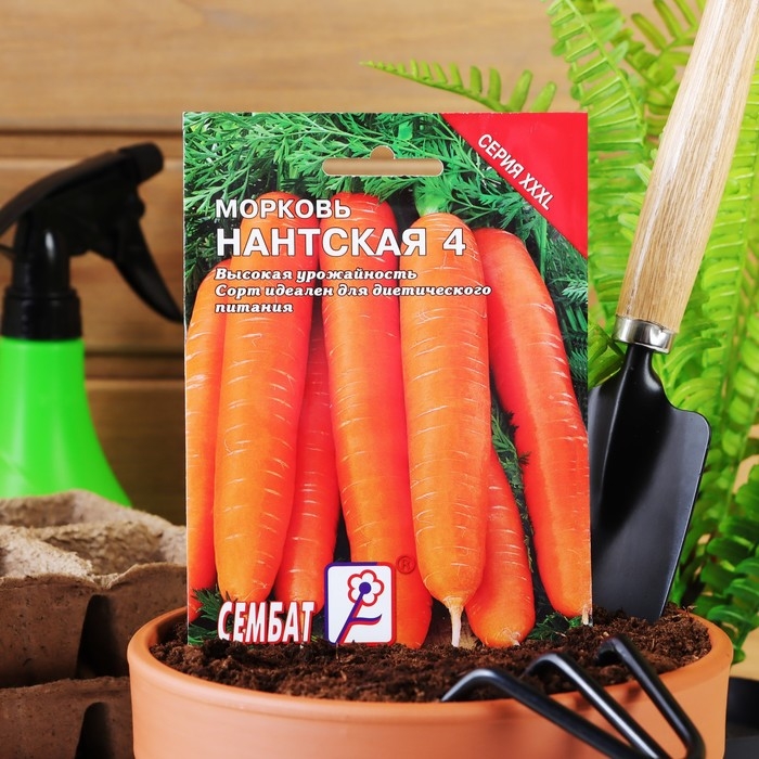 Семена ХХХL Морковь  Семена ХХХL Морковь "Нантская 4", 10 г