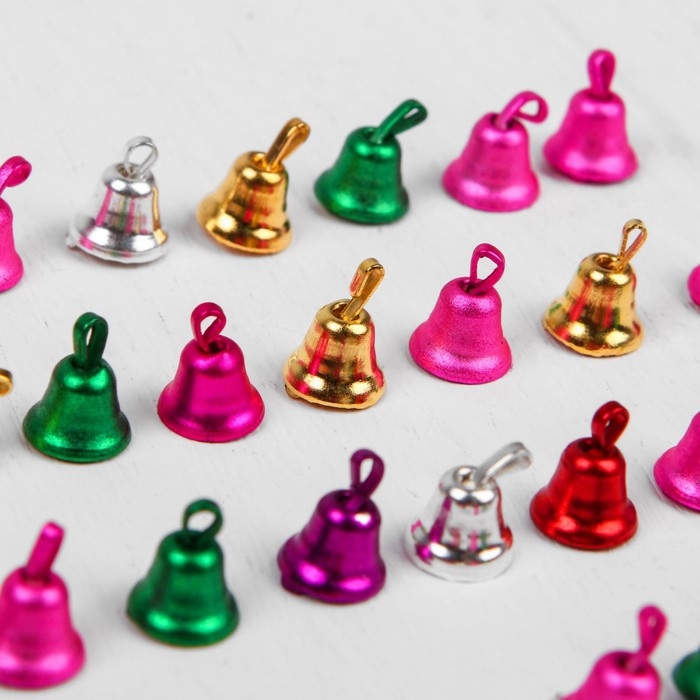 Колокольчик для рукоделия, набор 40 шт., размер 1 шт. — 0,6 см, цвет МИКС Колокольчик для рукоделия, набор 40 шт., размер 1 шт. — 0,6 см, цвет МИКС