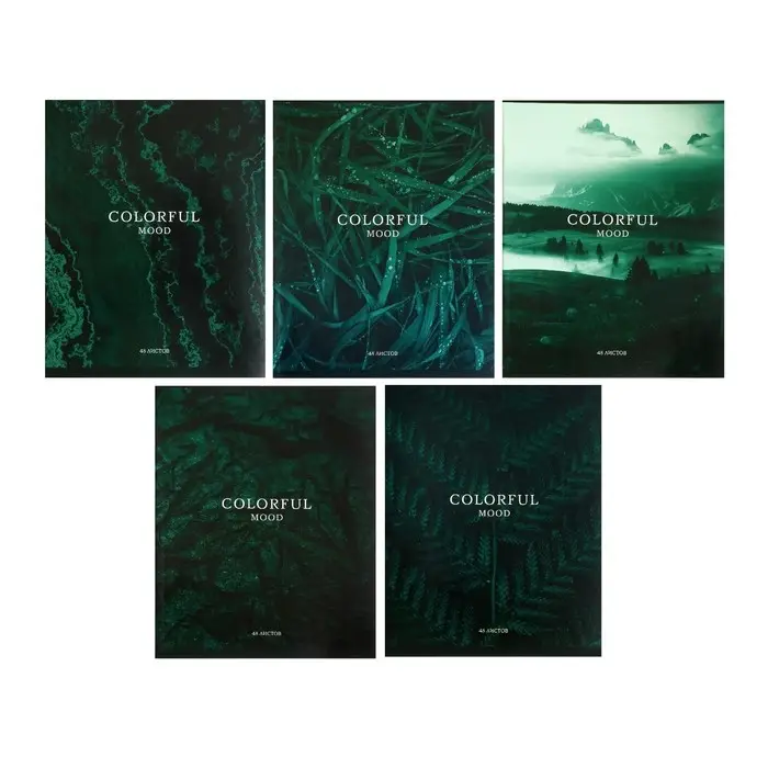 Тетрадь 48 листов в клетку, Calligrata «Изумруд», обложка мелованный картон, серые листы, МИКС Тетрадь 48 листов в клетку, Calligrata «Изумруд», обложка мелованный картон, серые листы, МИКС