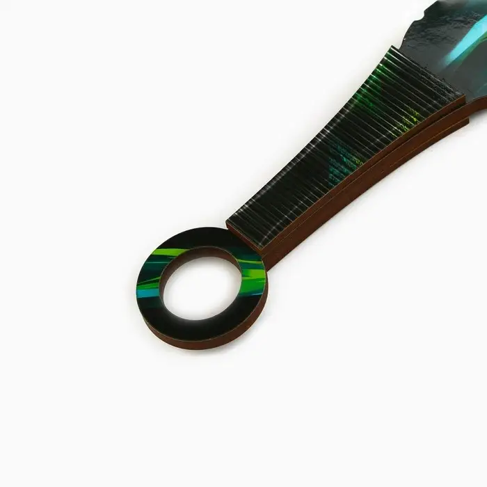 Деревянное оружие, детское сувенирное &laquo;Зеленый кристалл&raquo;, нож кунай, 26&times;4 см