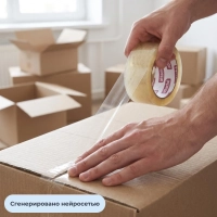 Клейкая лента одностор. упаковоч. ATTACHE 48мм х 80м 45мкм прозрачная