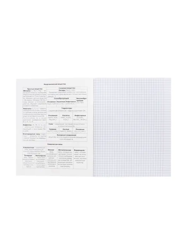 Тетрадь 48 листов в клетку &laquo;Приключения кота Пирожка&raquo; ХИМИЯ, обложка мелованная бумага, с интерактивным справочником, блок офсет