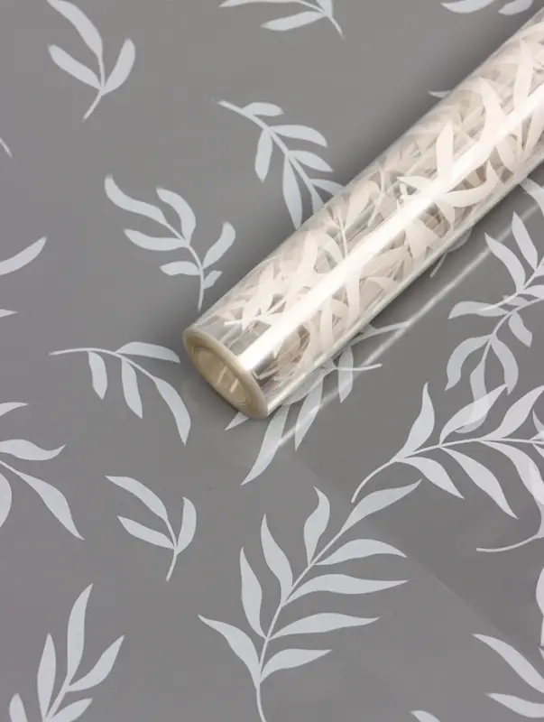 Пленка прозрачная с рисунком «Веточки» Белый 0.7×8.2±5%м