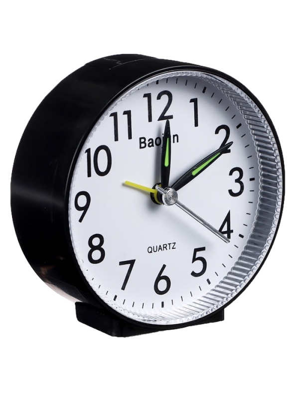 Часы будильник настольные, на батарейках, 9 х 3.7 см, циферблат d-8.5 см Часы будильник настольные, на батарейках, 9 х 3.7 см, циферблат d-8.5 см