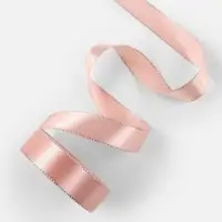 Лента атласная, с серебряным люрексом, 25 мм, 23&plusmn;1 м, светло-розовая №107