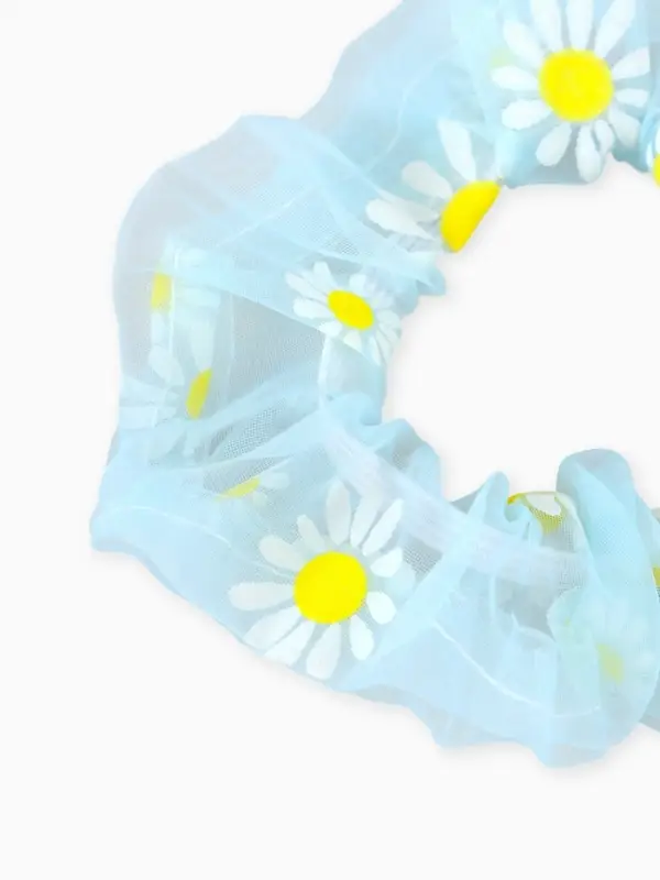Резинка для волос &laquo;Ромашка&raquo; голубая, Холодное сердце