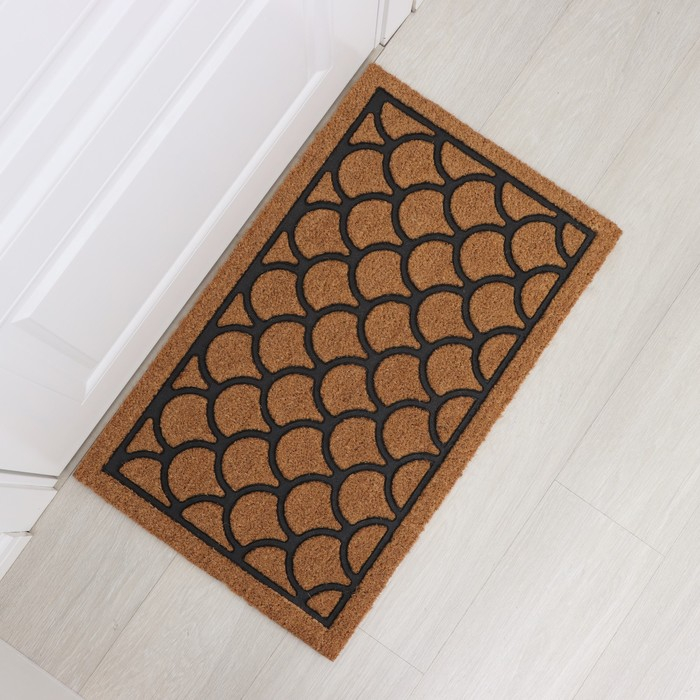 Коврик придверный Доляна «Побережье», 45×75 см, кокосовое волокно Коврик придверный Доляна «Побережье», 45×75 см, кокосовое волокно