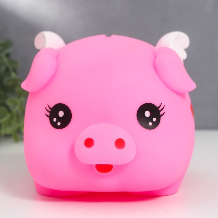 Копилка пластик Копилка пластик "Свинка с крылышками" МИКС 12,5х15,5х11,5 см