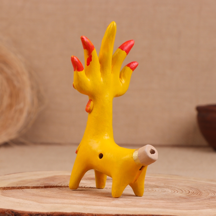 Абашевская игрушка  Абашевская игрушка "Олень-солнце", 15x7x15 см, Кукушкин И.И.