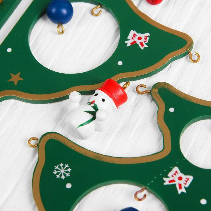 Сувенир новогодний  Сувенир новогодний "Елка на подставке" (градиент, цвет микс)