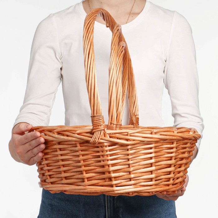 Набор корзин, 3 шт, 39×14/40 см, 30×12/35 см, 25×10/30 см, ива Набор корзин, 3 шт, 39×14/40 см, 30×12/35 см, 25×10/30 см, ива