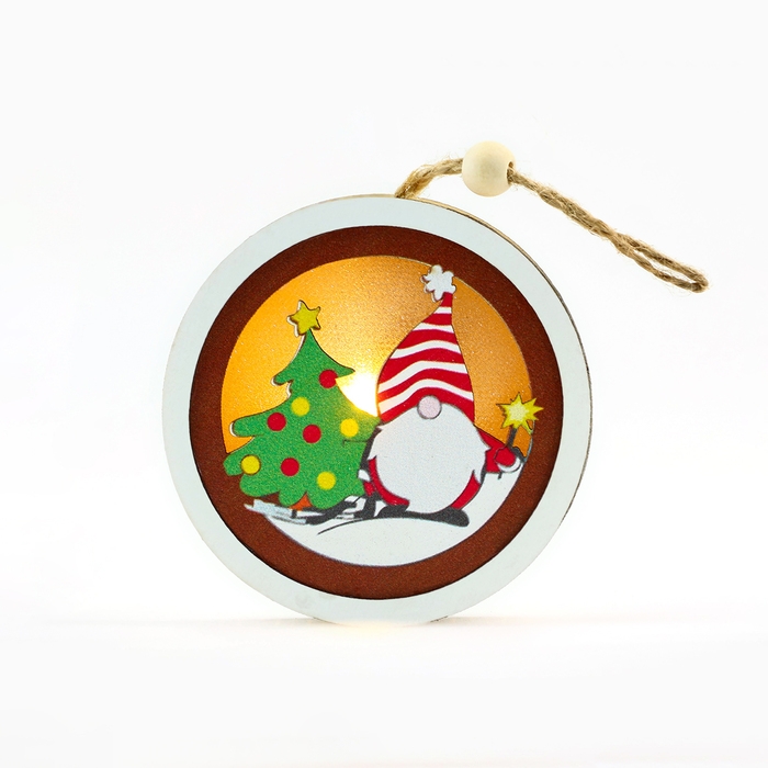 Ёлочная игрушка «Новогодняя», на Новый год, d=7,5 см Ёлочная игрушка «Новогодняя», на Новый год, d=7,5 см