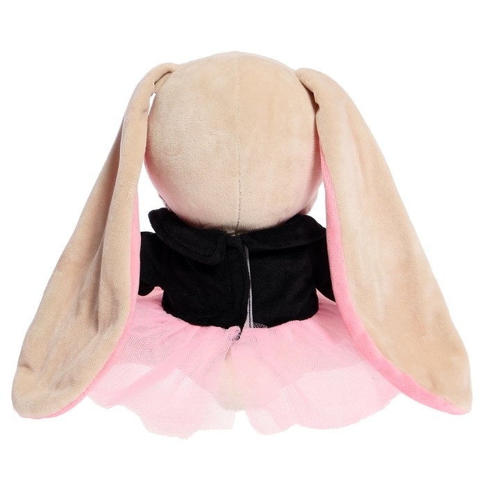 Мягкая игрушка «Зайка Лин», в чёрной куртке и розовой юбке», 20 см Мягкая игрушка «Зайка Лин», в чёрной куртке и розовой юбке», 20 см