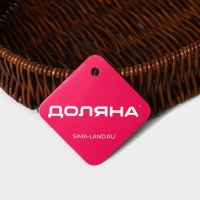 Корзинка для подачи Доляна «Огайо», 31×21×5 см, овальная, цвет коричневый