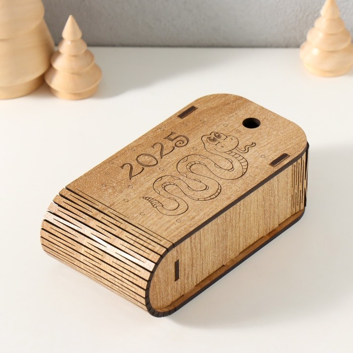 Новогодняя шкатулка  Новогодняя шкатулка "Змея. 2025" 13х7х4