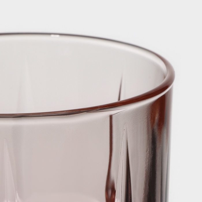 Стакан высокий стеклянный «Даллас», 380 мл, цвет розовый Стакан высокий стеклянный «Даллас», 380 мл, цвет розовый