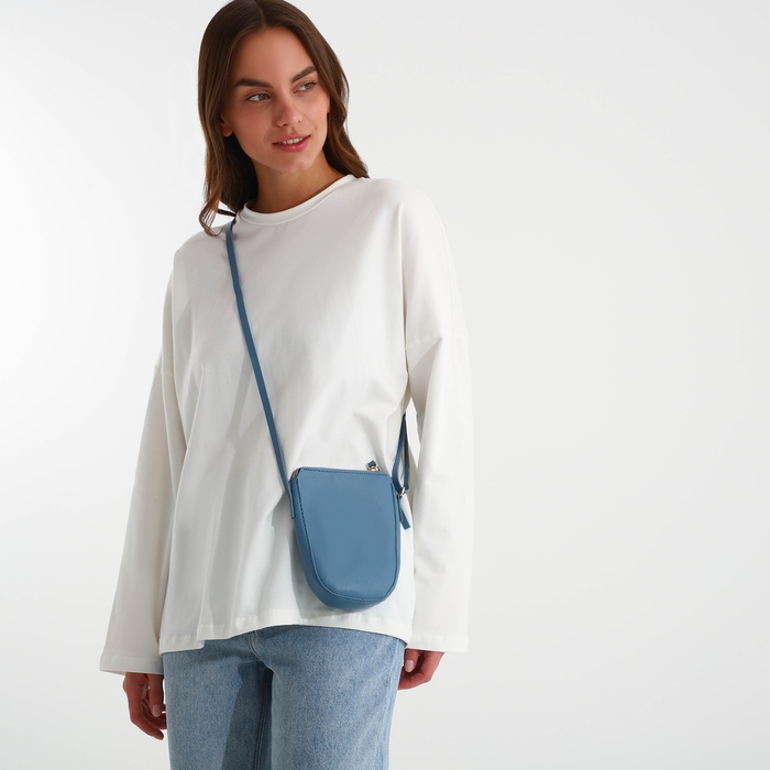 Сумка женская кросс-боди на молнии, цвет синий Сумка женская кросс-боди на молнии, цвет синий