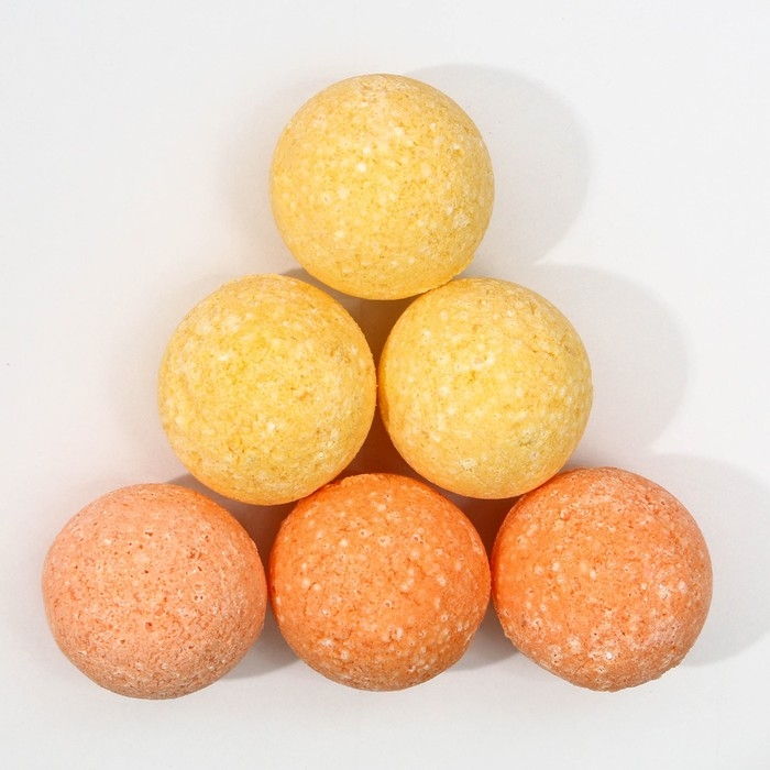 Подарочный набор косметики «С 8 Марта!», бомбочки для ванны 6 х 20 г, ЧИСТОЕ СЧАСТЬЕ