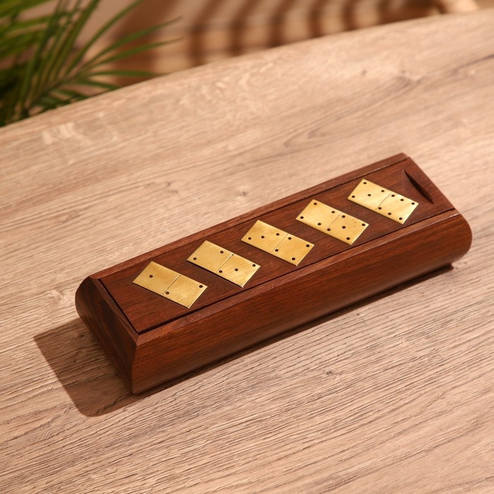 Игра настольная Игра настольная "Домино" 25х7,5х5 см, дерево шишам