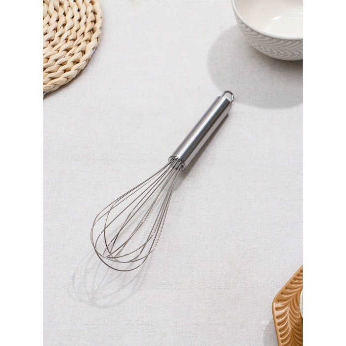 Венчик для взбивания Доляна «Стандарт», 25×5,5 см, цвет серебристый Венчик для взбивания Доляна «Стандарт», 25×5,5 см, цвет серебристый