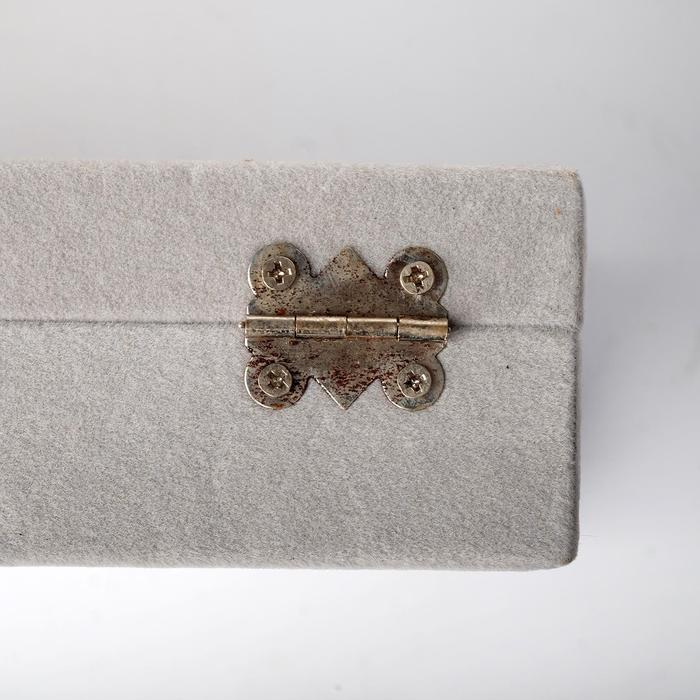 Подставка для украшений &laquo;Шкатулка&raquo;, 7 полос, 9 ячеек, 20&times;15&times;4,5, цвет серый