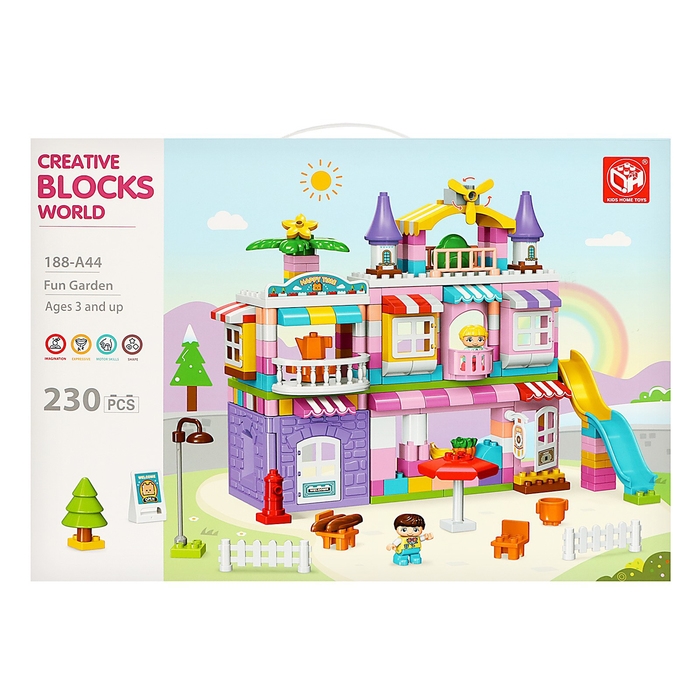 Конструктор «Чудесный дом», 2 варианта сборки, 230 деталей Конструктор «Чудесный дом», 2 варианта сборки, 230 деталей