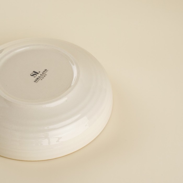 Набор тарелок глубоких фарфоровых SL Home «Леггеро», 18,5×5 см, цвет бежевый Набор тарелок глубоких фарфоровых SL Home «Леггеро», 18,5×5 см, цвет бежевый