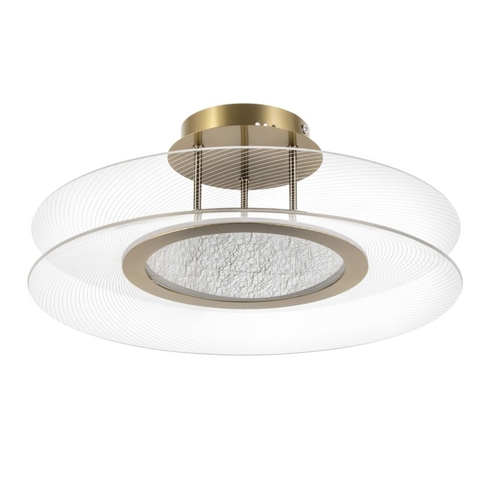 Люстра Люстра "Синтия" LED 48Вт 3000-6000К золото 50х50х20см