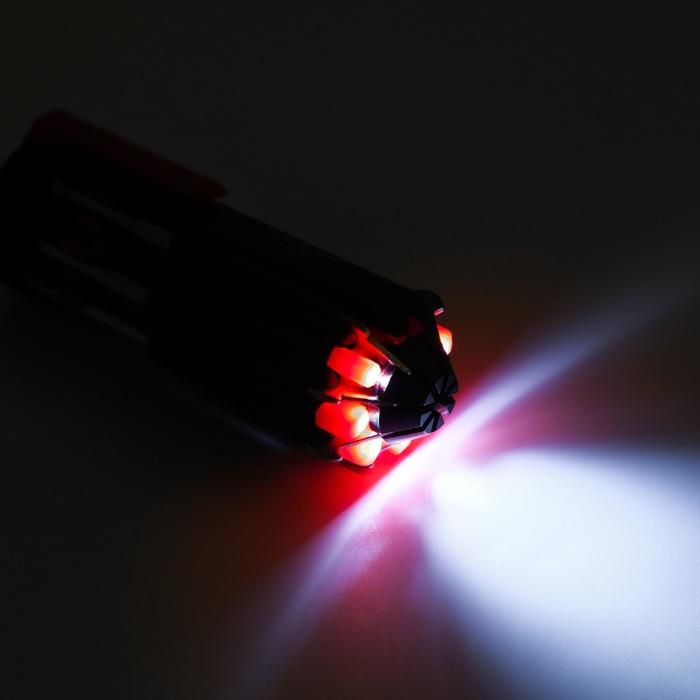 Фонарь многофункциональный, мультитул 8 в 1  Фонарь многофункциональный, мультитул 8 в 1 "Мастер К", 8 в 1, 6 LED, 3 Вт, 12 х 4 см, 3 ААА