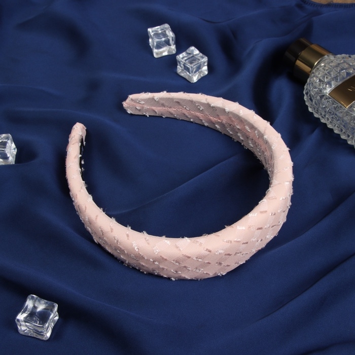 Ободок для волос Ободок для волос "Жаннет" стиль, 3 см, розовый