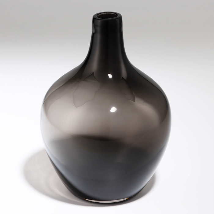 Ваза для цветов «Винтаж» из прозрачного серого стекла 20 х 14 х 14 см Ваза для цветов «Винтаж» из прозрачного серого стекла 20 х 14 х 14 см