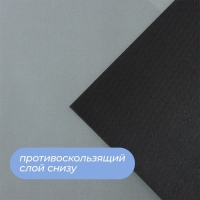 Коврики для кухни SAVANNA «Грэй», 2 шт: 40×120 см, 40×60 см, цвет серый