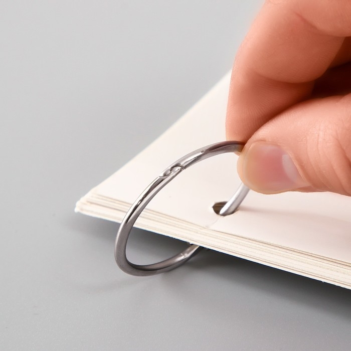 Кольца для творчества (фотоальбомов) Кольца для творчества (фотоальбомов) "Серебро" внутр. d= 3 см внешн. d=3,4 см н-р 10 шт