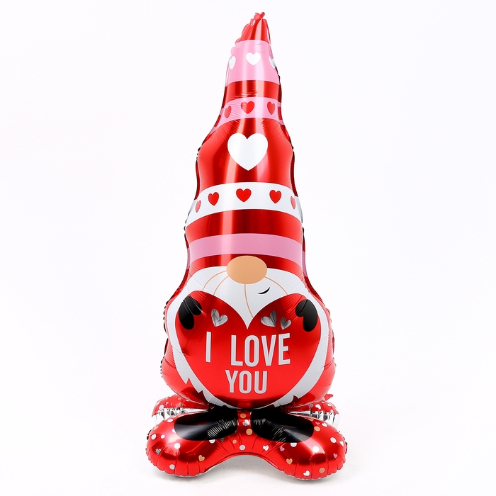 Шар фольгированный 50 Шар фольгированный 50" «Сердце», на подставке, красное, под воздух