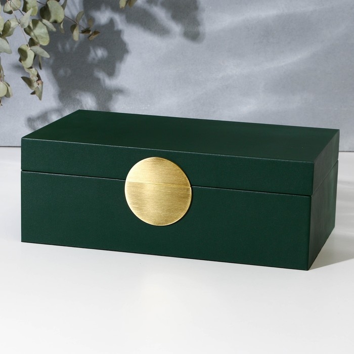 Шкатулка для украшений «Изумруд» экокожа, набор 2 шт. Шкатулка для украшений «Изумруд» экокожа, набор 2 шт.