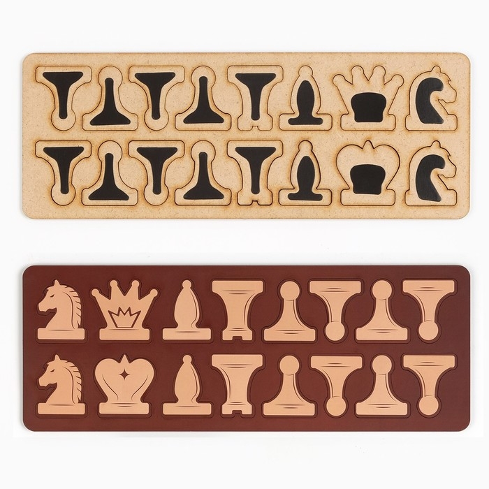 Демонстрационные шахматы 60 х 60 см  Демонстрационные шахматы 60 х 60 см "Время игры" на магнитной доске, 32 шт, чёрные