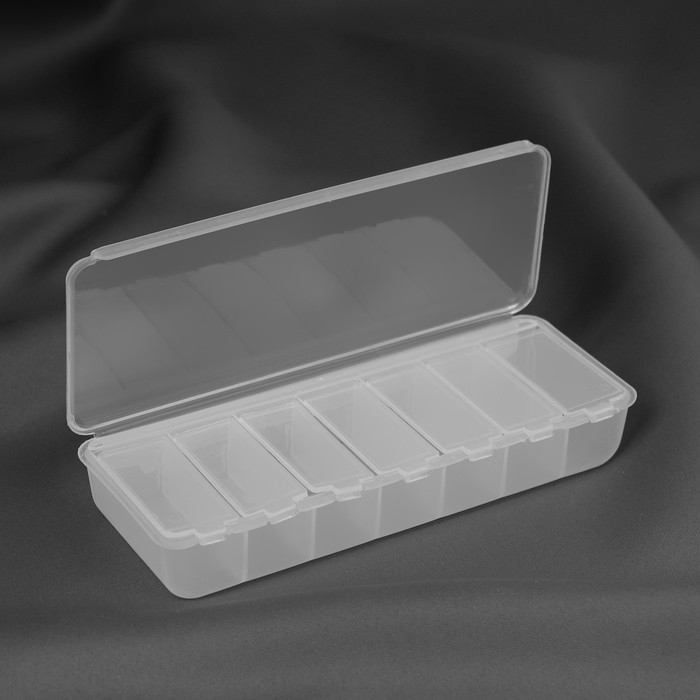 Органайзер для рукоделия, 7 отделений, 15,5 × 6,2 × 3 см Органайзер для рукоделия, 7 отделений, 15,5 × 6,2 × 3 см