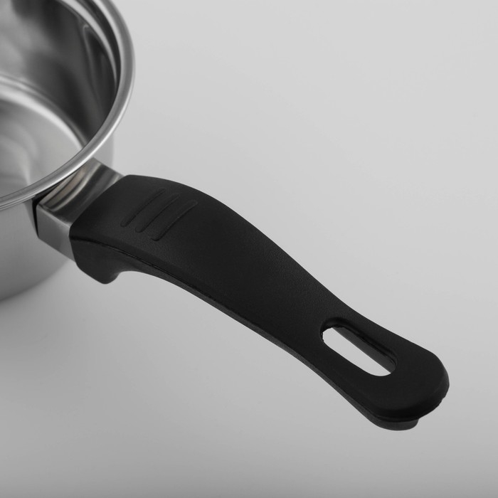 Сотейник из нержавеющей стали Доляна «Индия», 400 мл, d=12 см, пластиковая ручка, цвет серебряный Сотейник из нержавеющей стали Доляна «Индия», 400 мл, d=12 см, пластиковая ручка, цвет серебряный