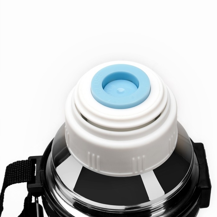 Термос, 1.2 л, Движение, Термос, 1.2 л, Движение, "Мастер К.", с кружкой, сохраняет тепло 18 ч, 9.8 х 34 см