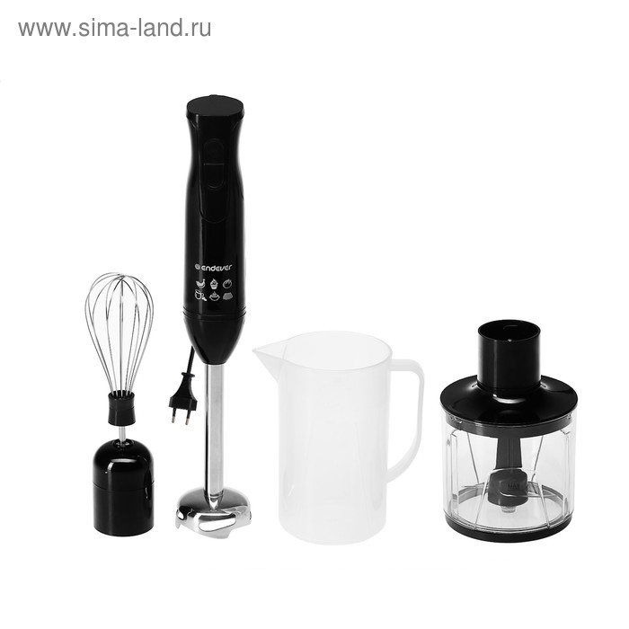 Блендер Endever Sigma-79, 1000 Вт, 2 режима, погружной, черный Блендер Endever Sigma-79, 1000 Вт, 2 режима, погружной, черный