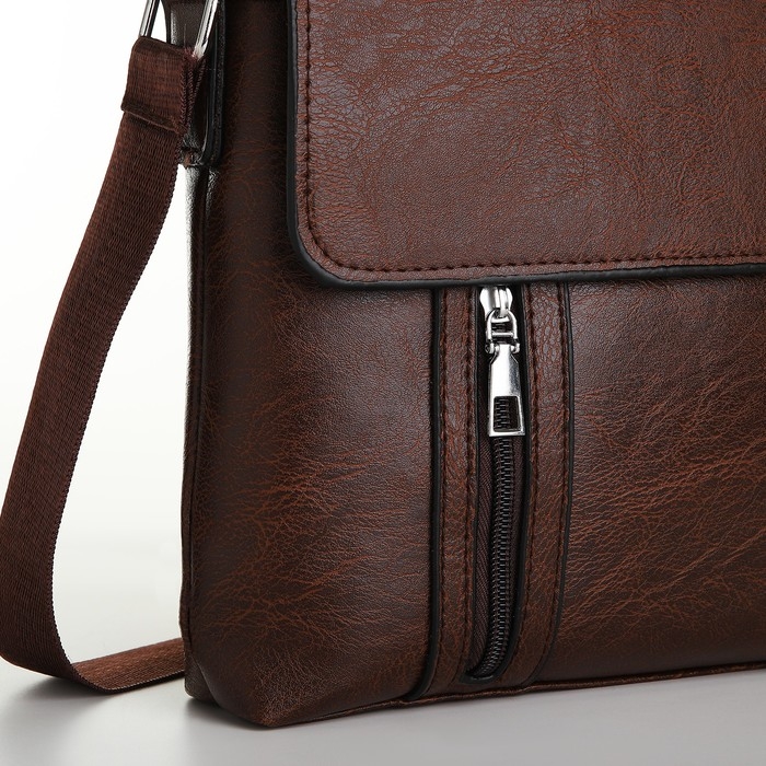 Сумка мужская, цвет коричневый Сумка мужская, цвет коричневый