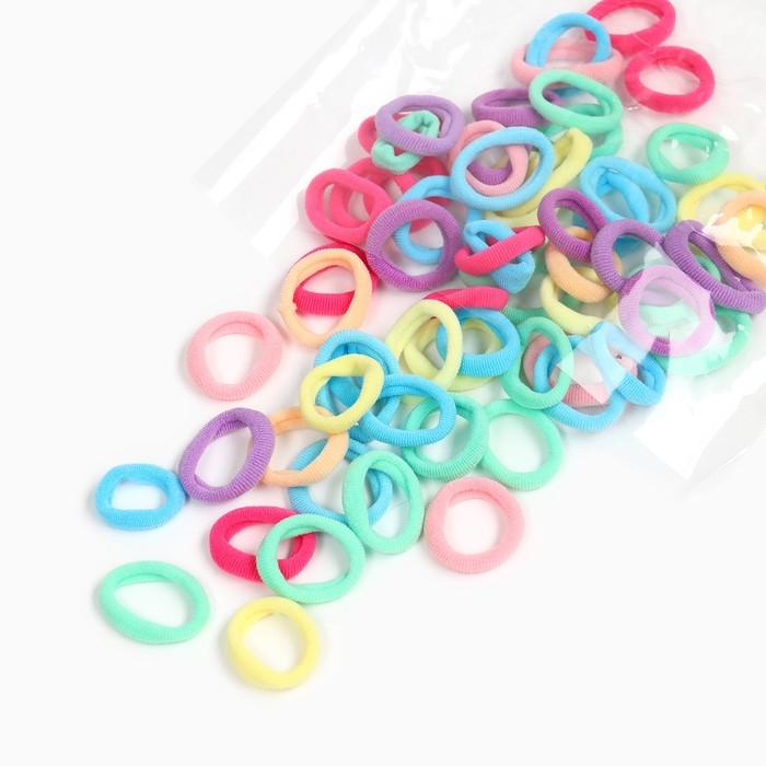 Набор резинок для волос, 50 штук, 1 см, Принцессы Набор резинок для волос, 50 штук, 1 см, Принцессы