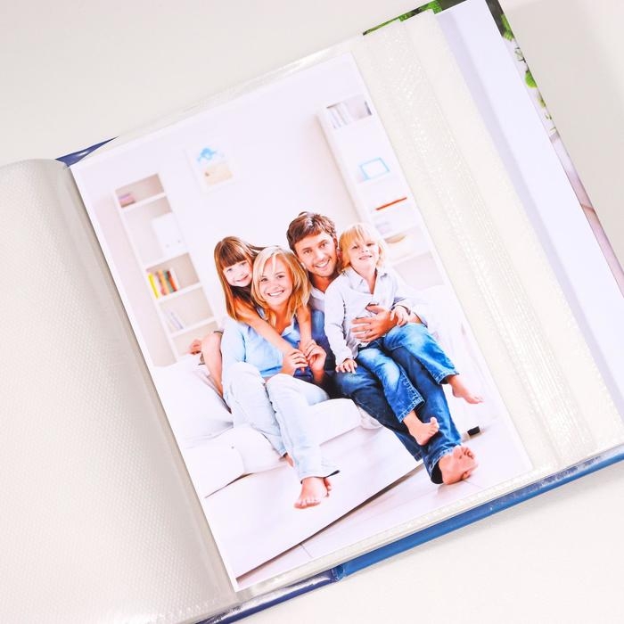 Фотоальбом 96фото 10х15 см  Фотоальбом 96фото 10х15 см "Золотая рамка" МИКС 16,5х12,5х4,5 см