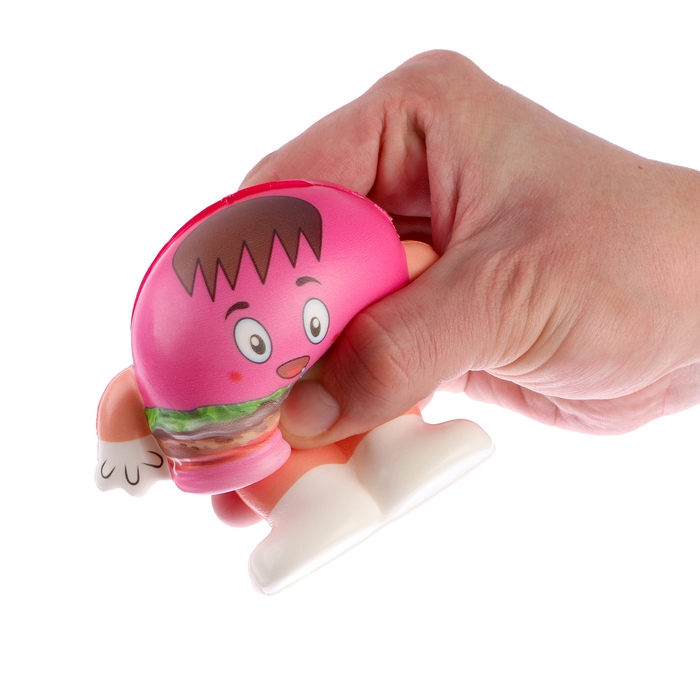 Мялка сквиши Мялка сквиши "Бургер", виды МИКС