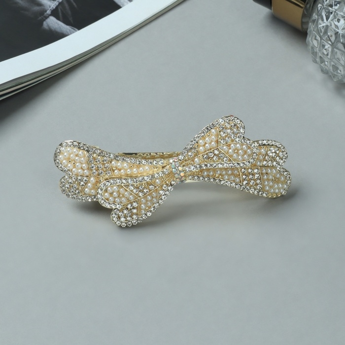 Заколка-автомат для волос Заколка-автомат для волос "Ливия" тройной бант, 8,5 см