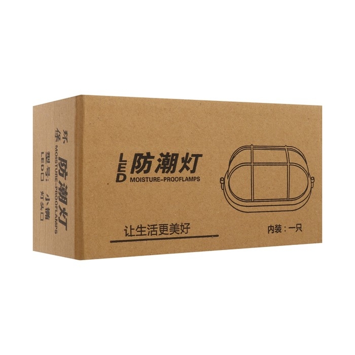 Светильник ЖКХ светодиодный, 6 Вт, IP54, 6500К, 220В, овал, пластик, белый Светильник ЖКХ светодиодный, 6 Вт, IP54, 6500К, 220В, овал, пластик, белый